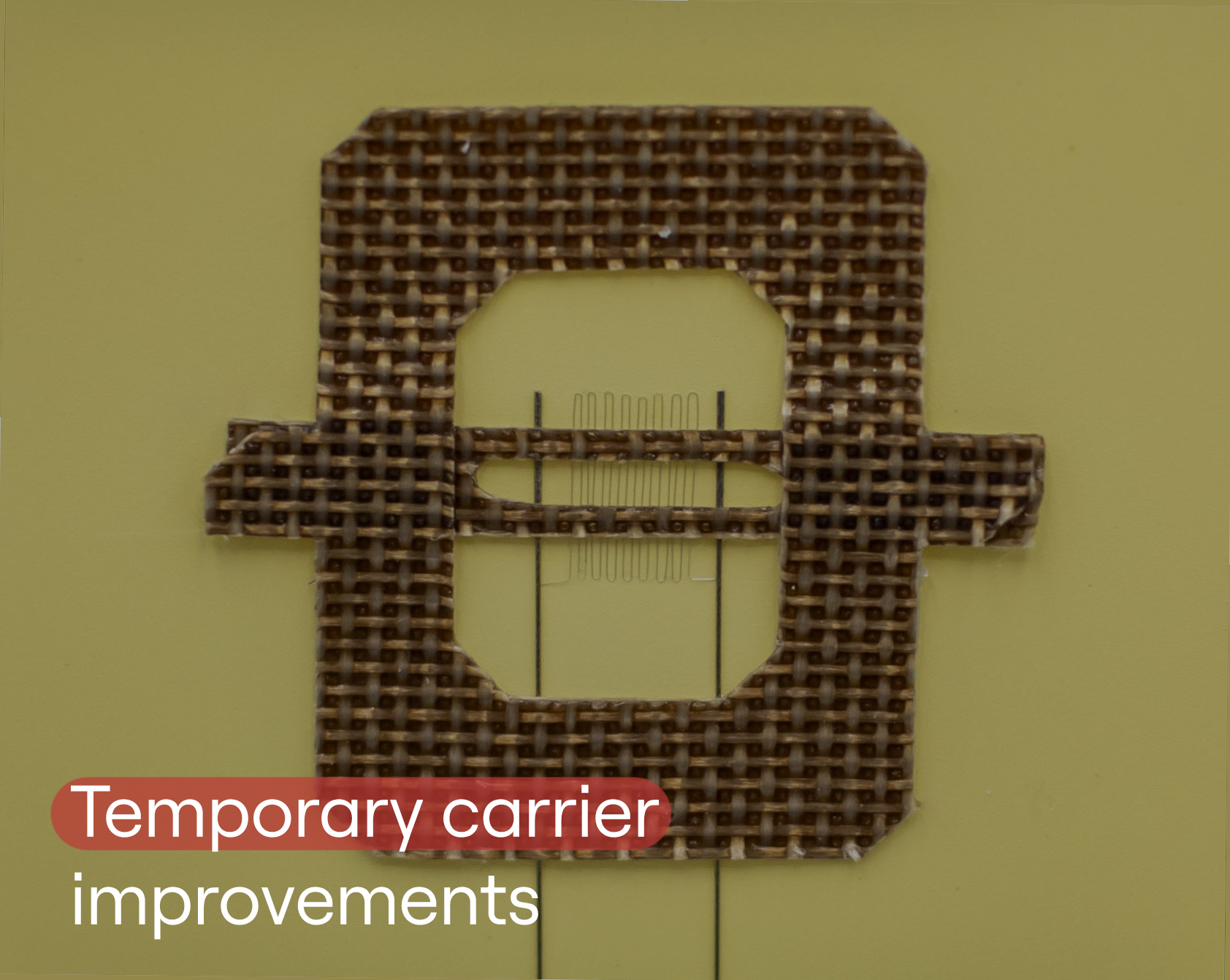 Significant improvements in strain gauge temporary carrier